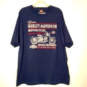 Harley Davidson Back and Front Graphic Tee Size 2XL Silverton Colorado Shirt